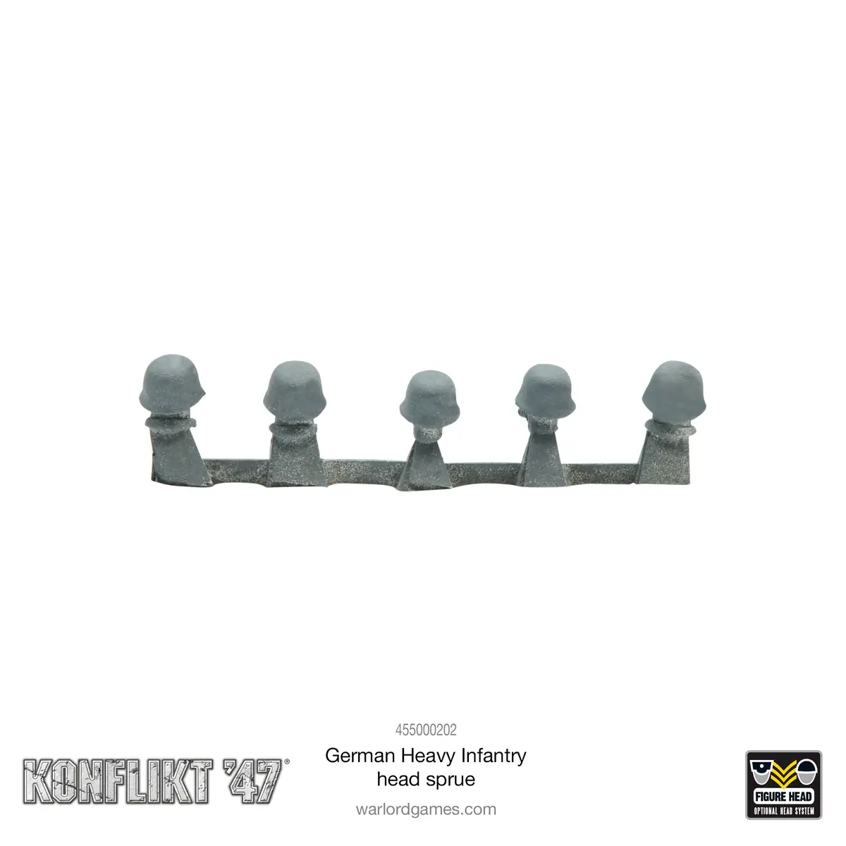 German Heavy Infantry Head Sprue 2