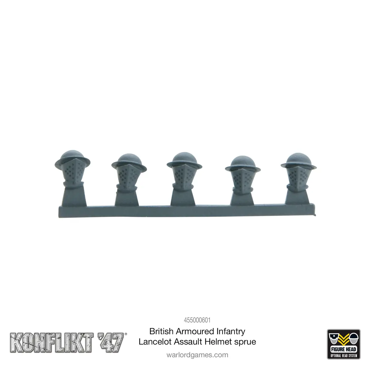 British Armoured Infantry Lancelot Assault Helmet Sprue 1