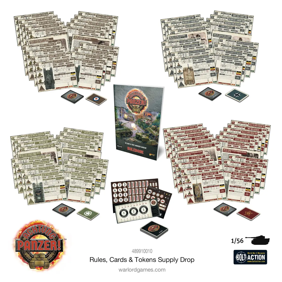 Achtung Panzer! Rules, Cards & Tokens Supply Drop 1