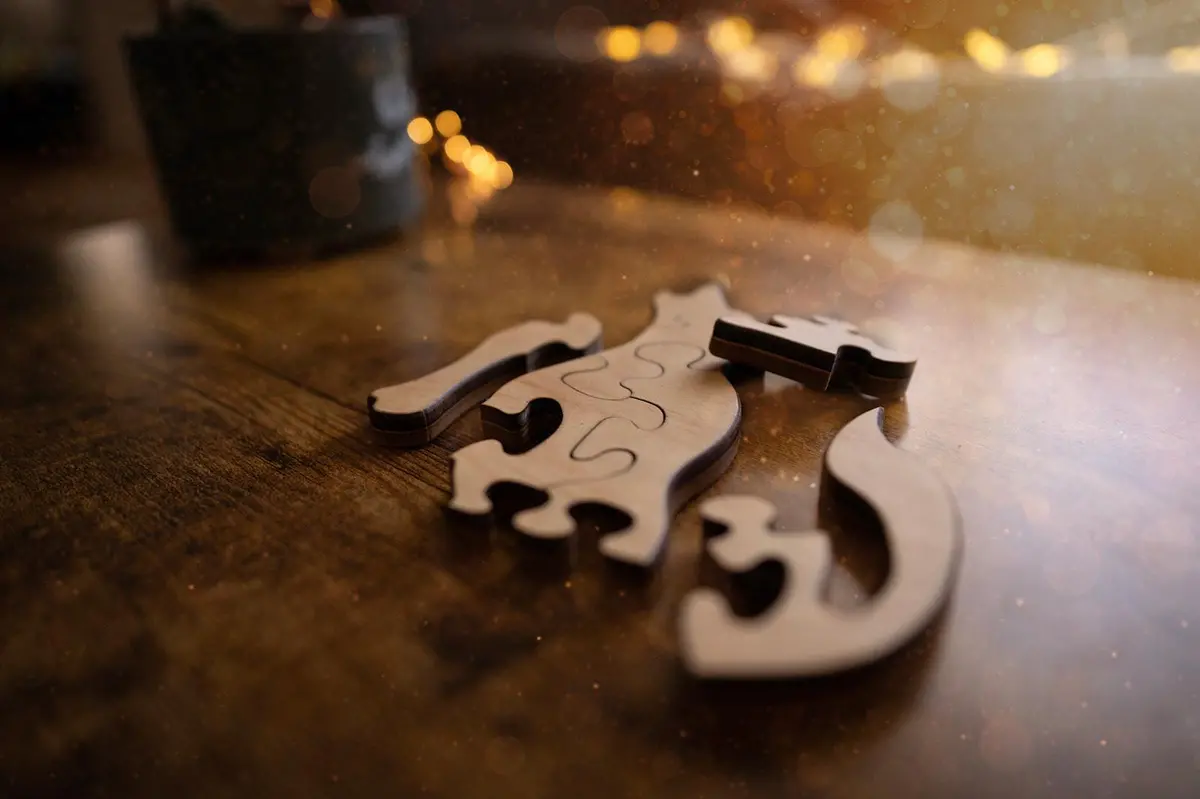 Double Sided Wolf Puzzle 2