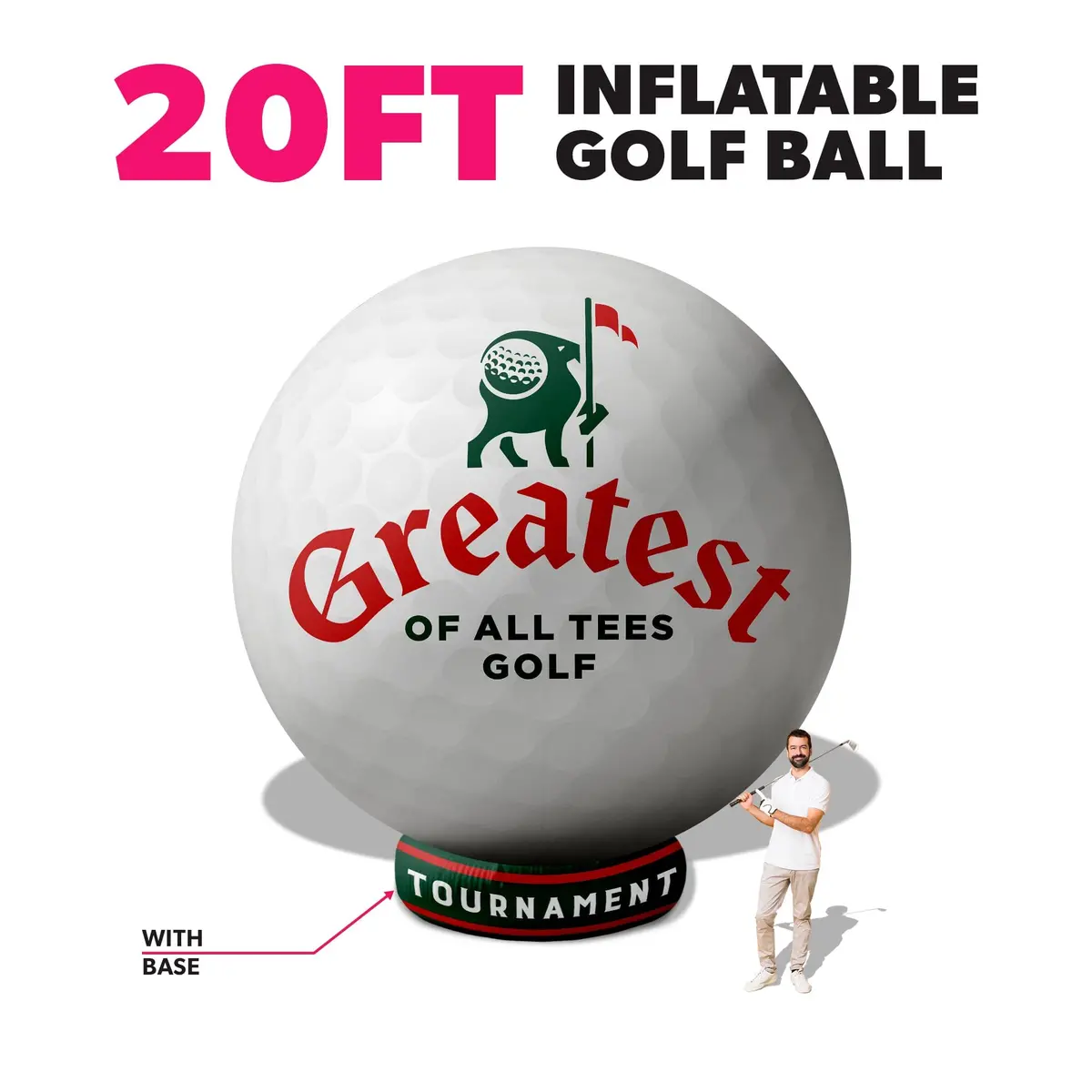 Custom Giant Inflatable Golf Ball 14