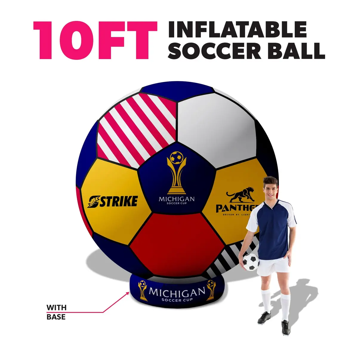 Custom Giant Inflatable Soccer Ball 13