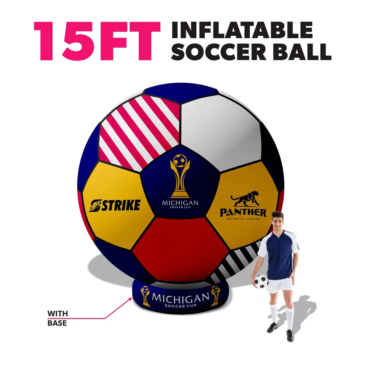 Custom Giant Inflatable Soccer Ball 11