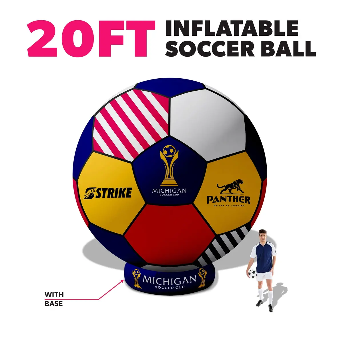 Custom Giant Inflatable Soccer Ball 14