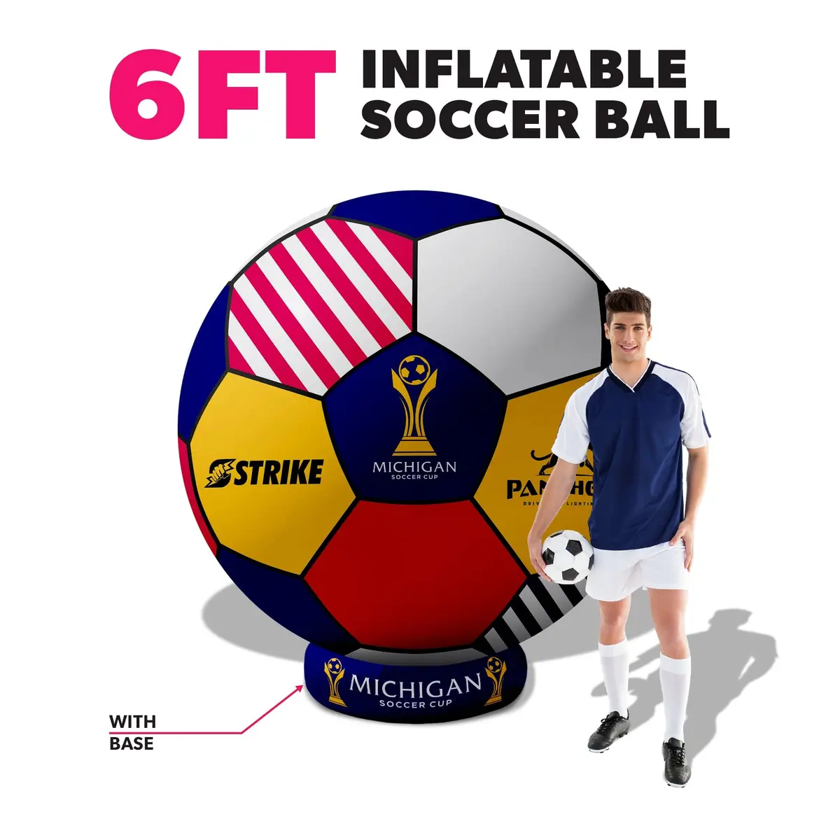 Custom Giant Inflatable Soccer Ball 11
