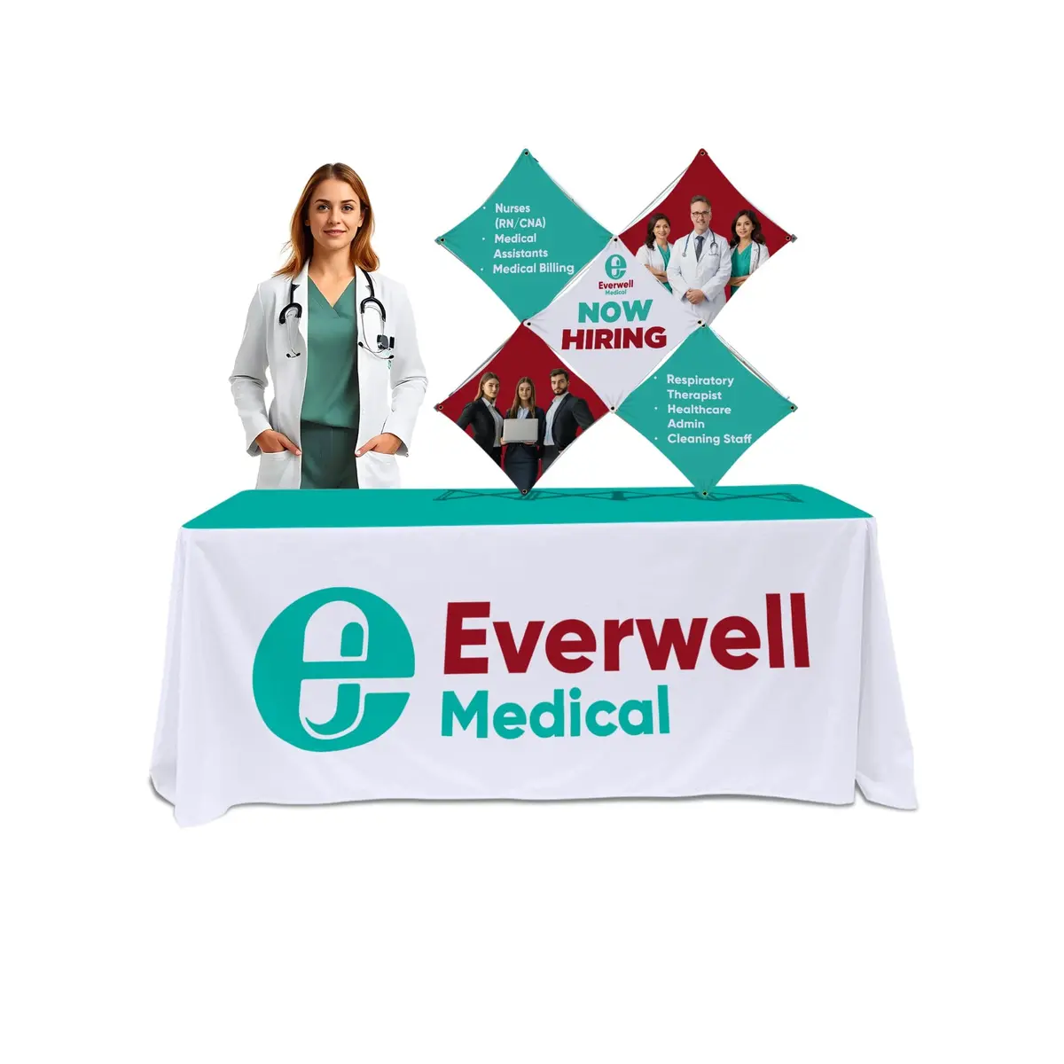 Custom Table Top Pop-Up Display - (5 Panel X) 2
