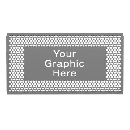 5 Feet Custom Graphic Sidewalk Partition Panel 1