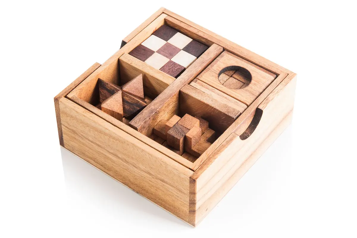 5 Mechanical Puzzle Set - Puzzle Gift Box For Adults 1