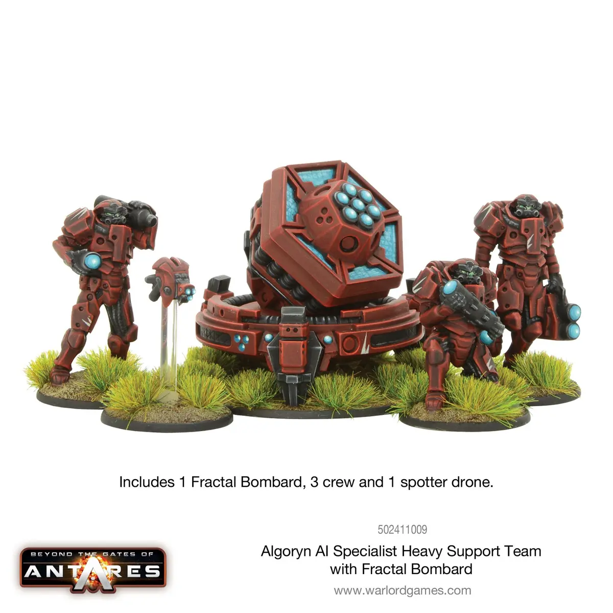 Algoryn Ai Specialist Heavy Support Team With Fractal Bombard 1