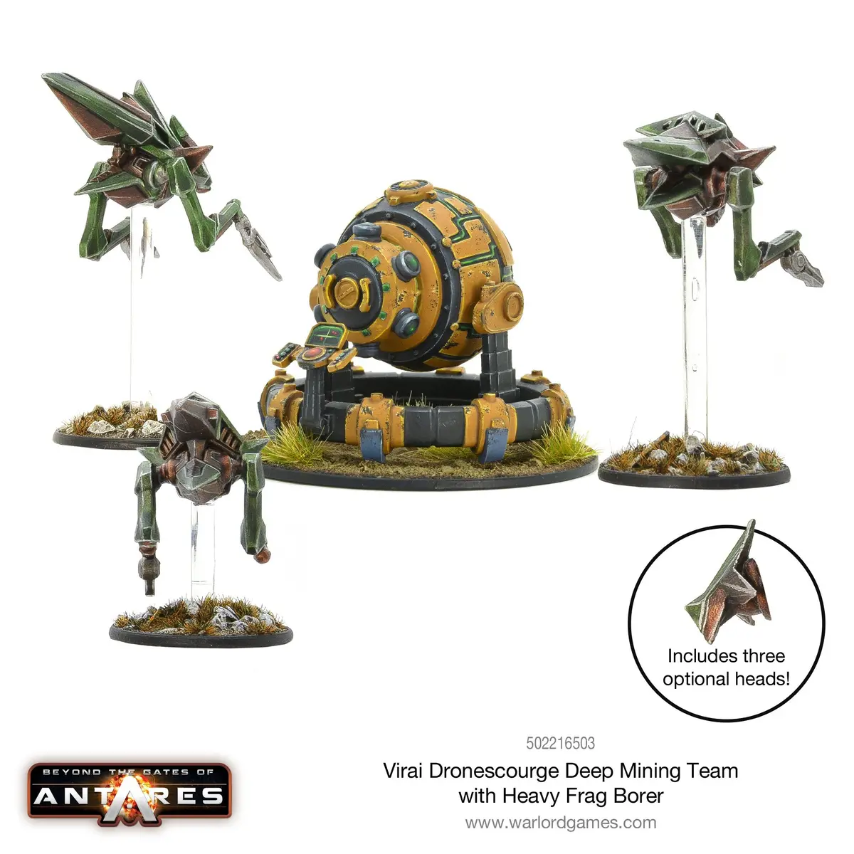 Virai Dronescourge Deep Mining Team With Heavy Frag Borer 2
