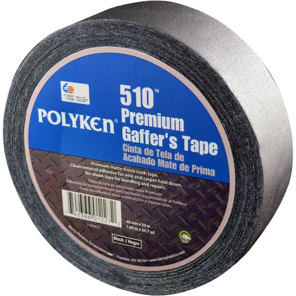 Polyken 510 Professional Premium Quality Standard Colored Gaffers Tape (13 Colors) 2