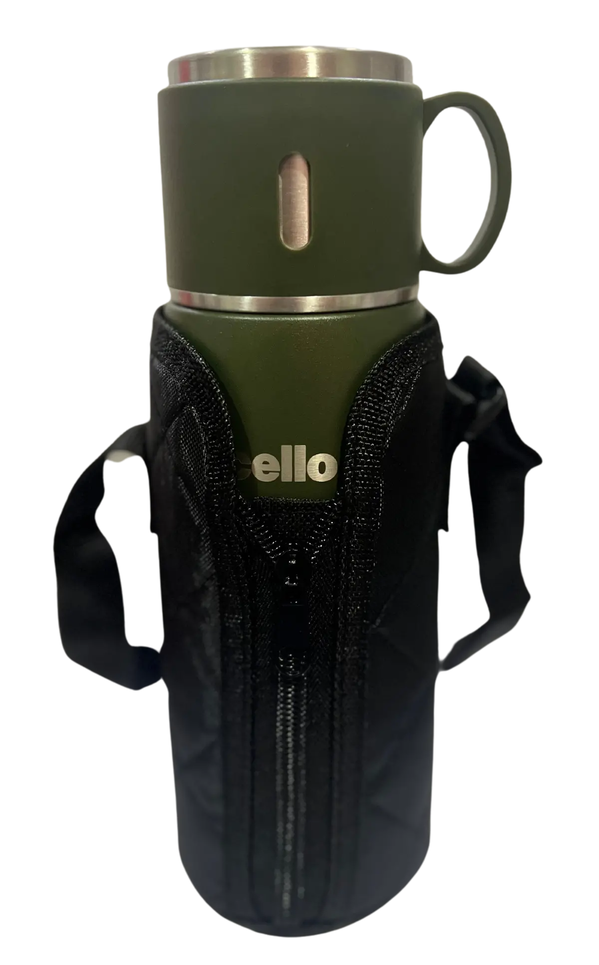 Cello Duro Cupstyle Double Walled, Duro Tuff Steel Series, Vacusteel Water Flask With Durable Dtp Coating | With Zip Cover 3