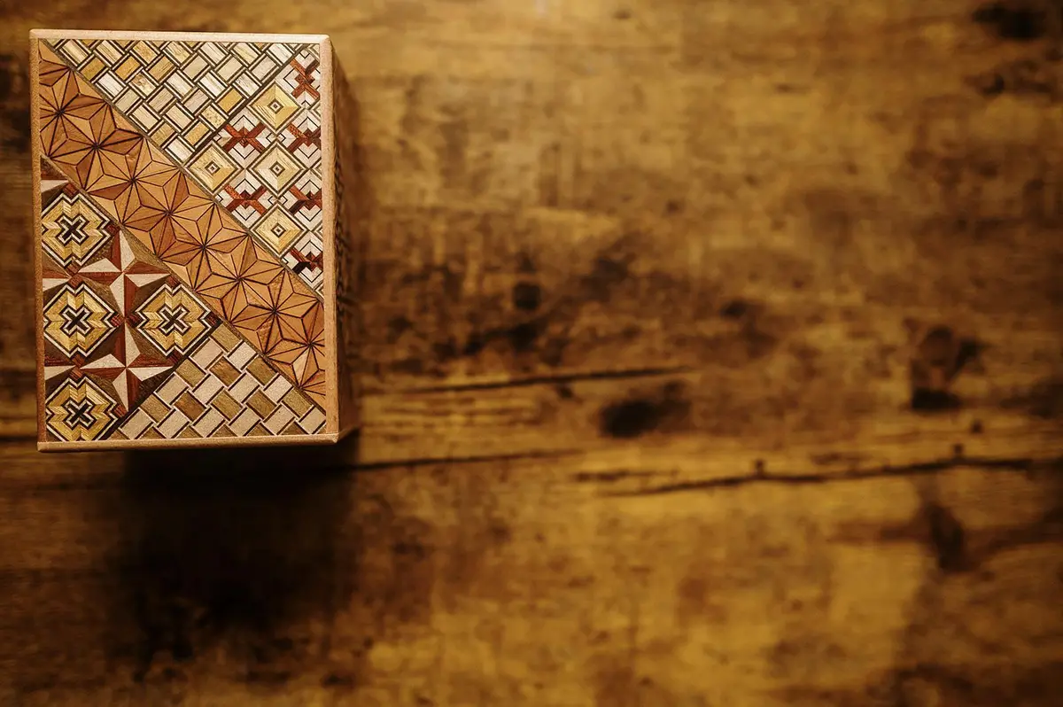 6 Sun 54 Step Yosegi Japanese Puzzle Box 1