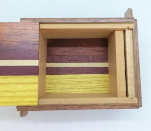 12 Steps Natural Wood 3 Sun Japanese Puzzle Box Himitsu-Bako 2