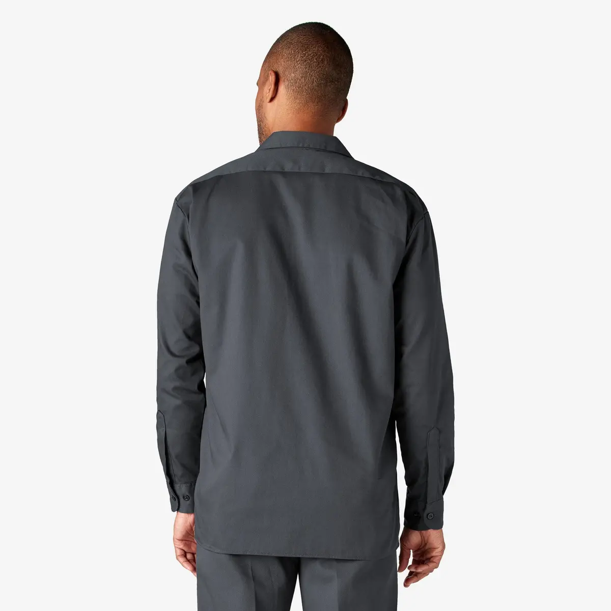 Long Sleeve Work Shirt, Charcoal Gray 2
