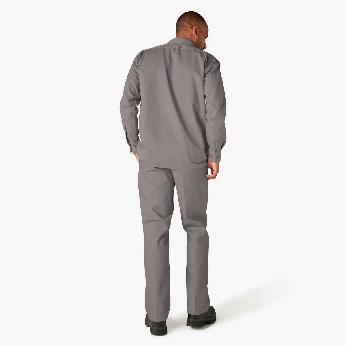 Long Sleeve Work Shirt, Silver 6