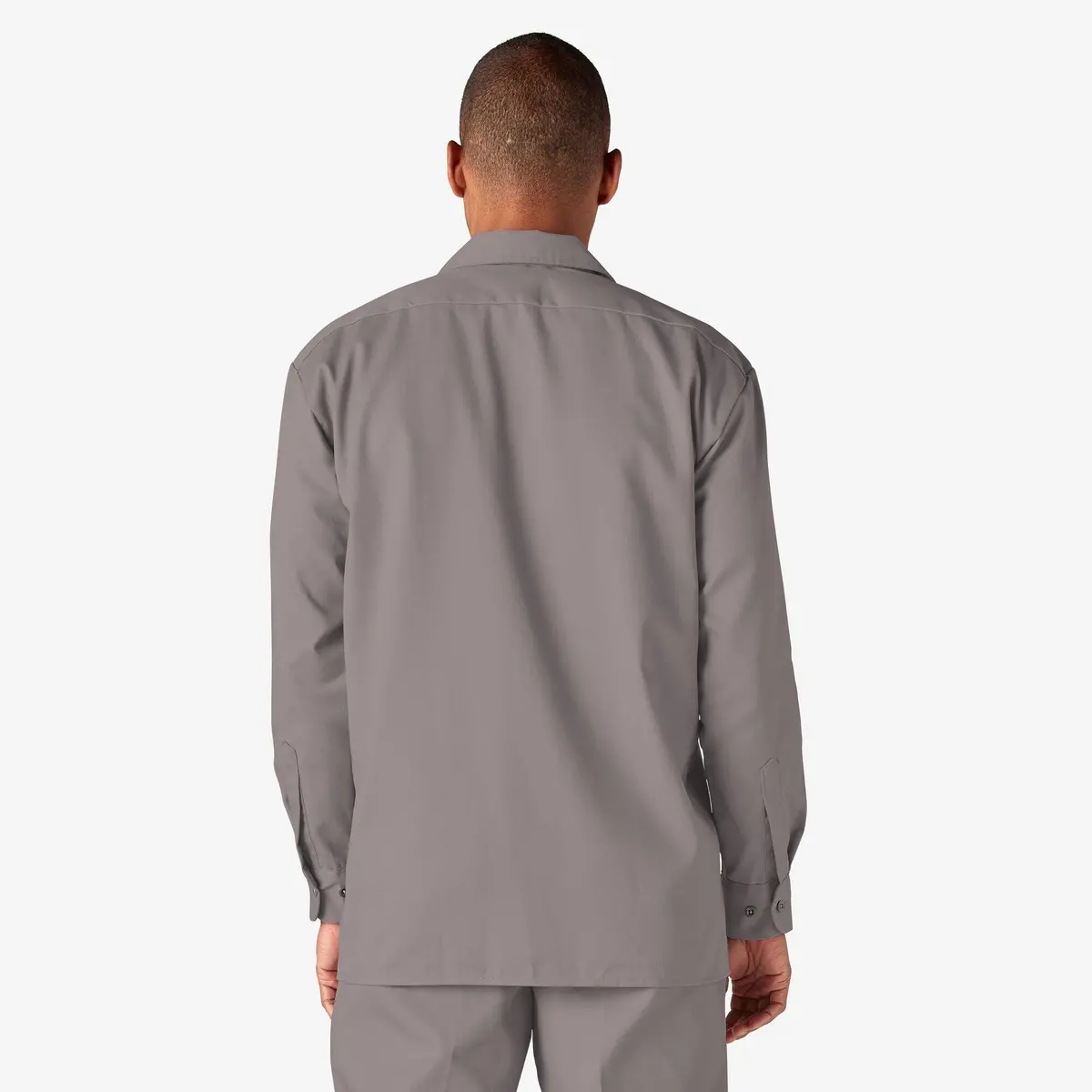 Long Sleeve Work Shirt, Silver 2