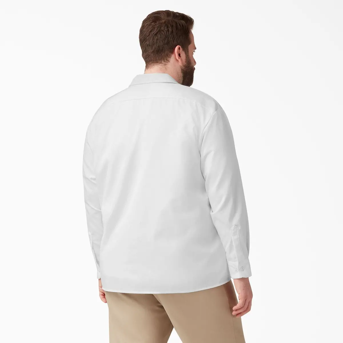 Long Sleeve Work Shirt, White 4