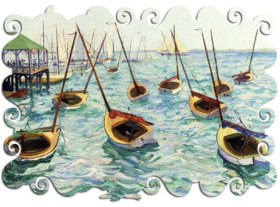 Dancing Boats Wooden Jigsaw Puzzle 1