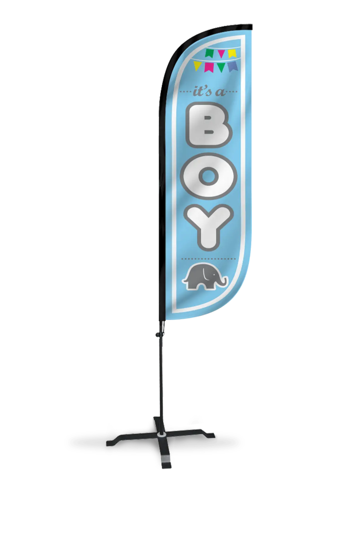 It's A Boy Feather Flag - 5Ft 1