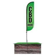 Cbd Here Feather Flag 2