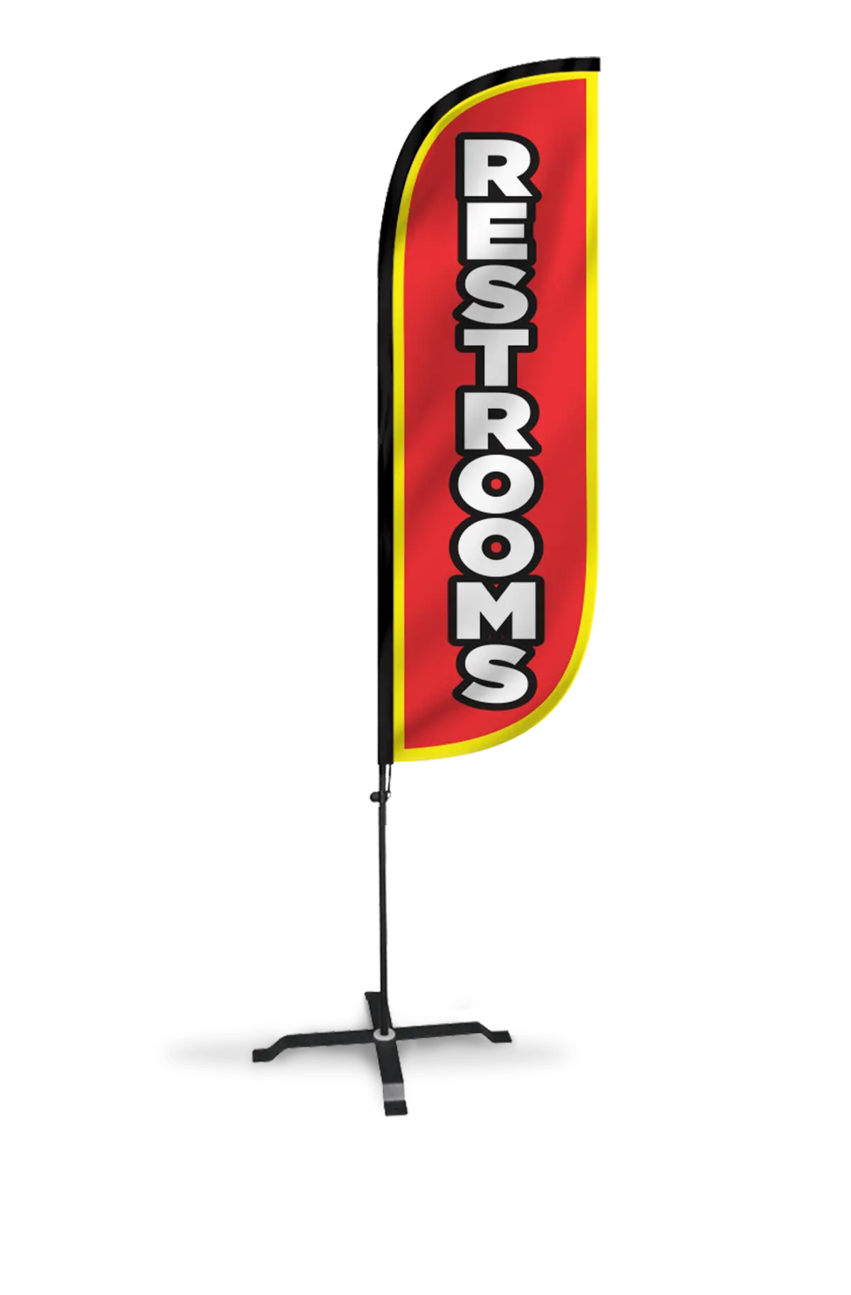 Restrooms Feather Flag 2