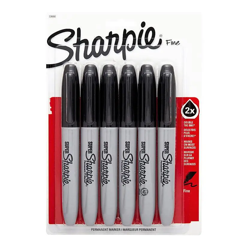 6 Pack Sharpie Super Markers 1