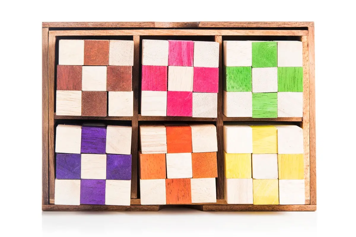 6 Snake Cube - Color Variety Set - Same Configuration 1