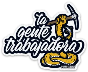 La Gente Trabajadora Axe Sticker, 3In 1