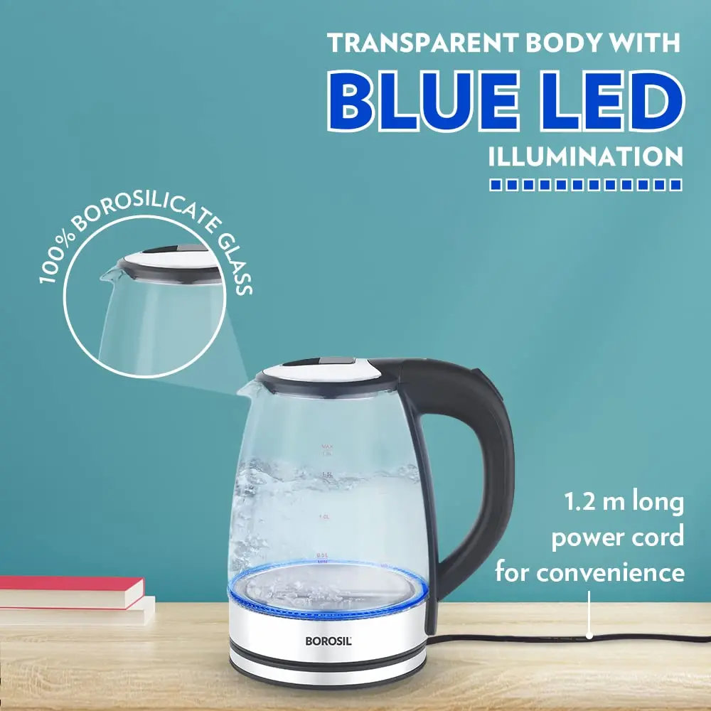 Borosil Electric Glass Kettle, 1.8 Ltr 2