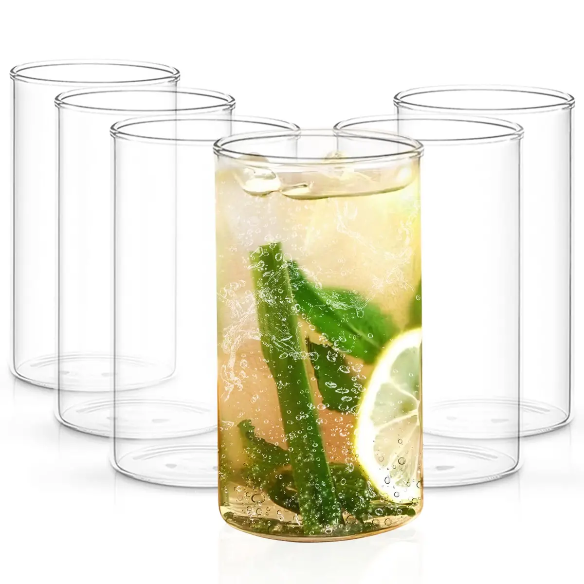 Borosil Vision Glass, Feather Light (Transparent, 350 Ml) -Set Of 6, Oven, Micro, Freezer Safe 1