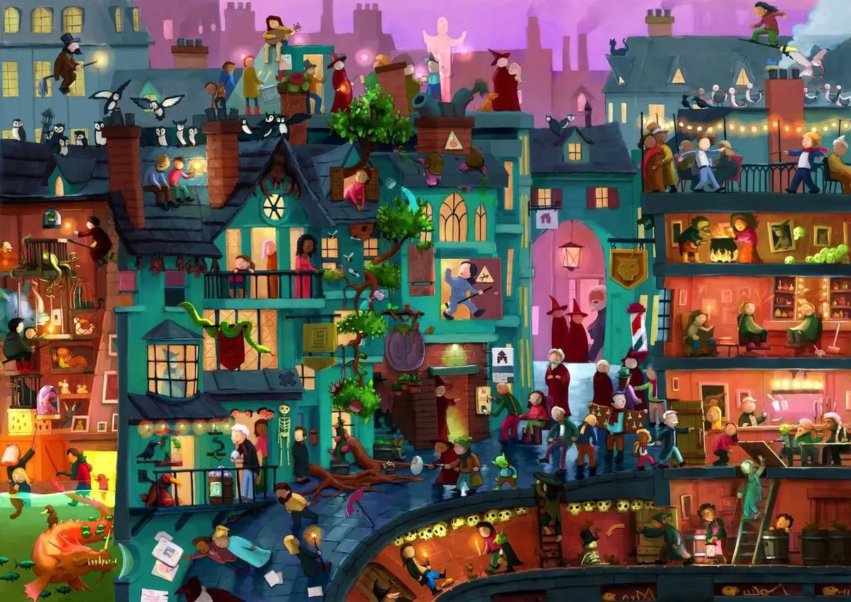Magic Alley Wooden Jigsaw Puzzle 1