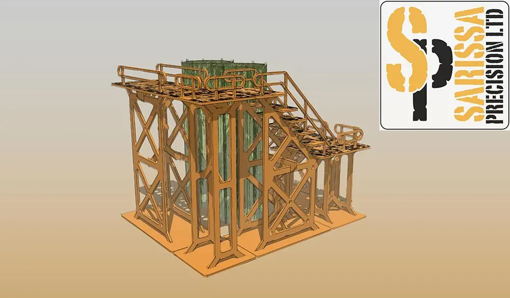 Silo / Gantry Scenery Set 2