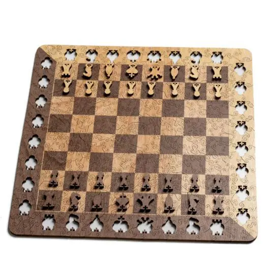 Wooden Chess Puzzle 1