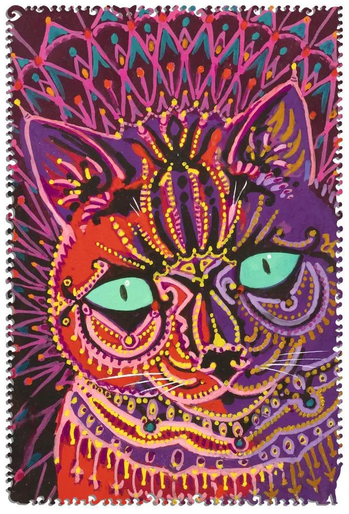 Kaleidoscope Cat Wooden Jigsaw Puzzle 1