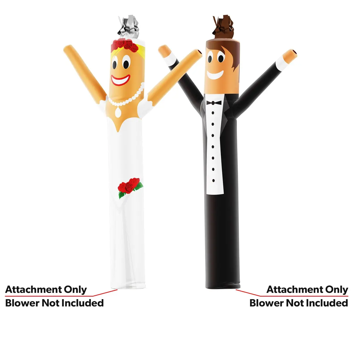Bride & Groom Air Dancers® Inflatable Tube Man Character Sets 5