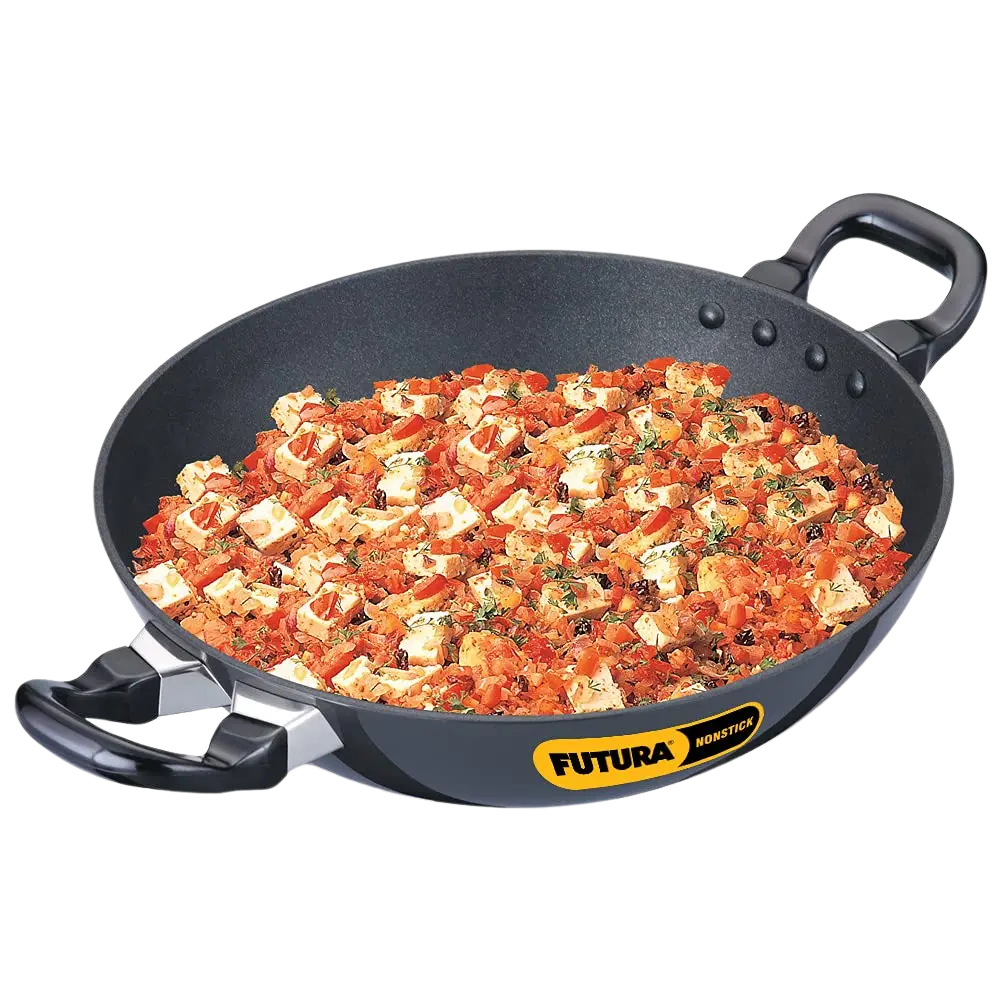 Hawkins Futura 2.5 Litre Deep Fry Pan (Nonstick Round Bottom Kadhai Without Lid), Black (Nk25) 1