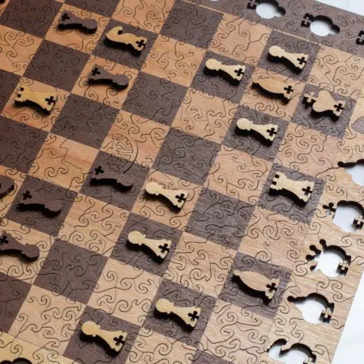 Wooden Chess Puzzle 2