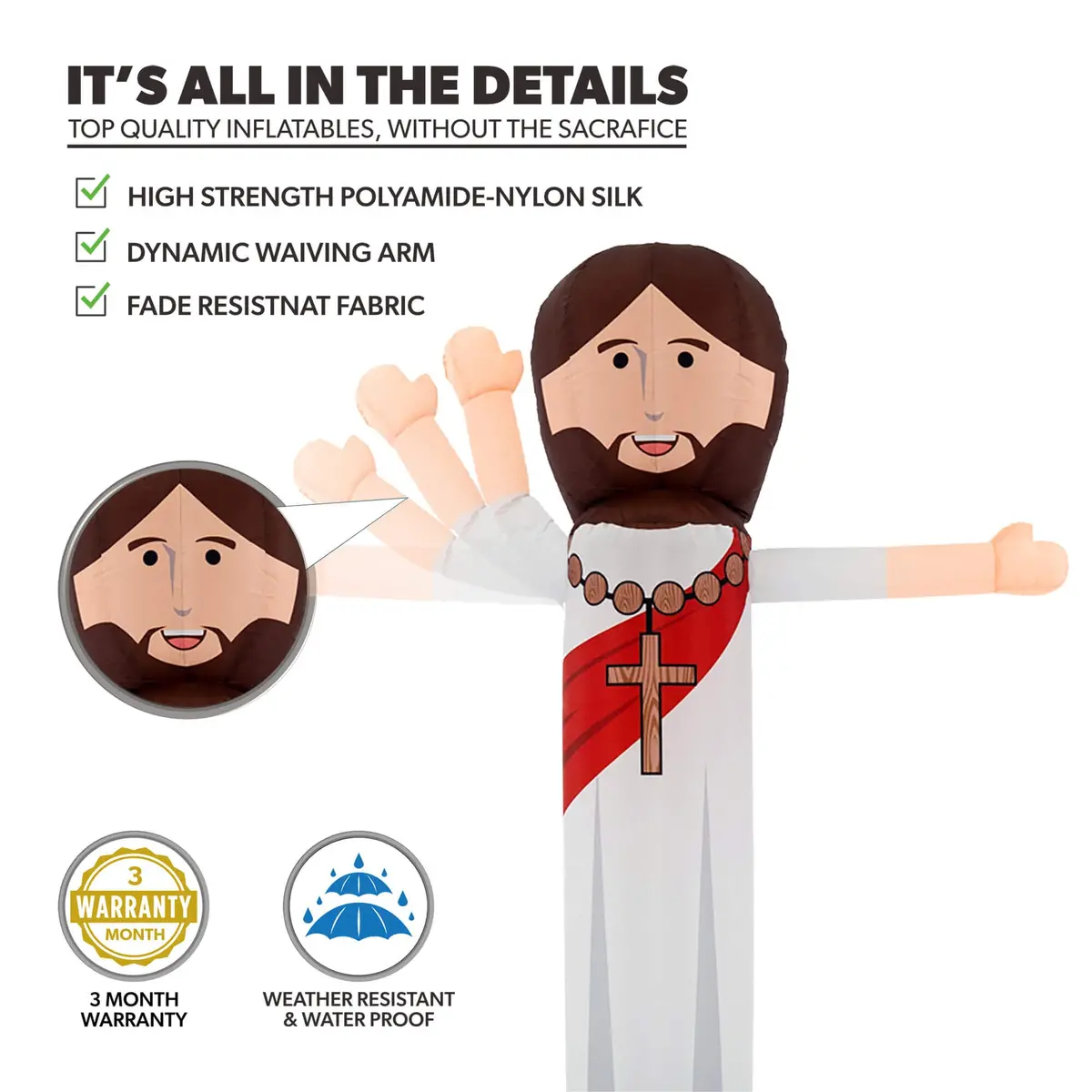6Ft Jesus Air Wavers® 2