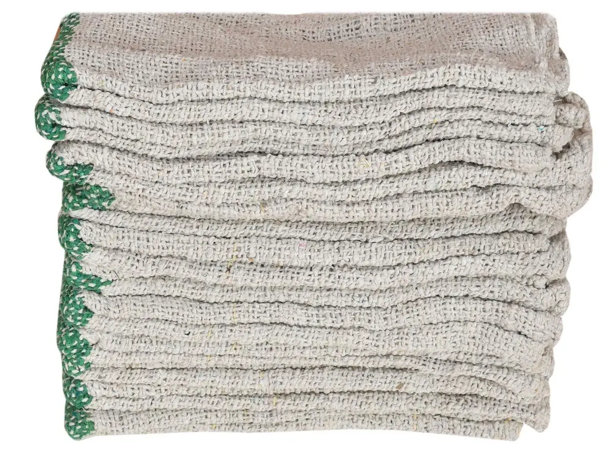 Skt Cotton Floor Cleaning Cloth | Duster | Cloth | Pocha (Off White) - Pack Of 6 1