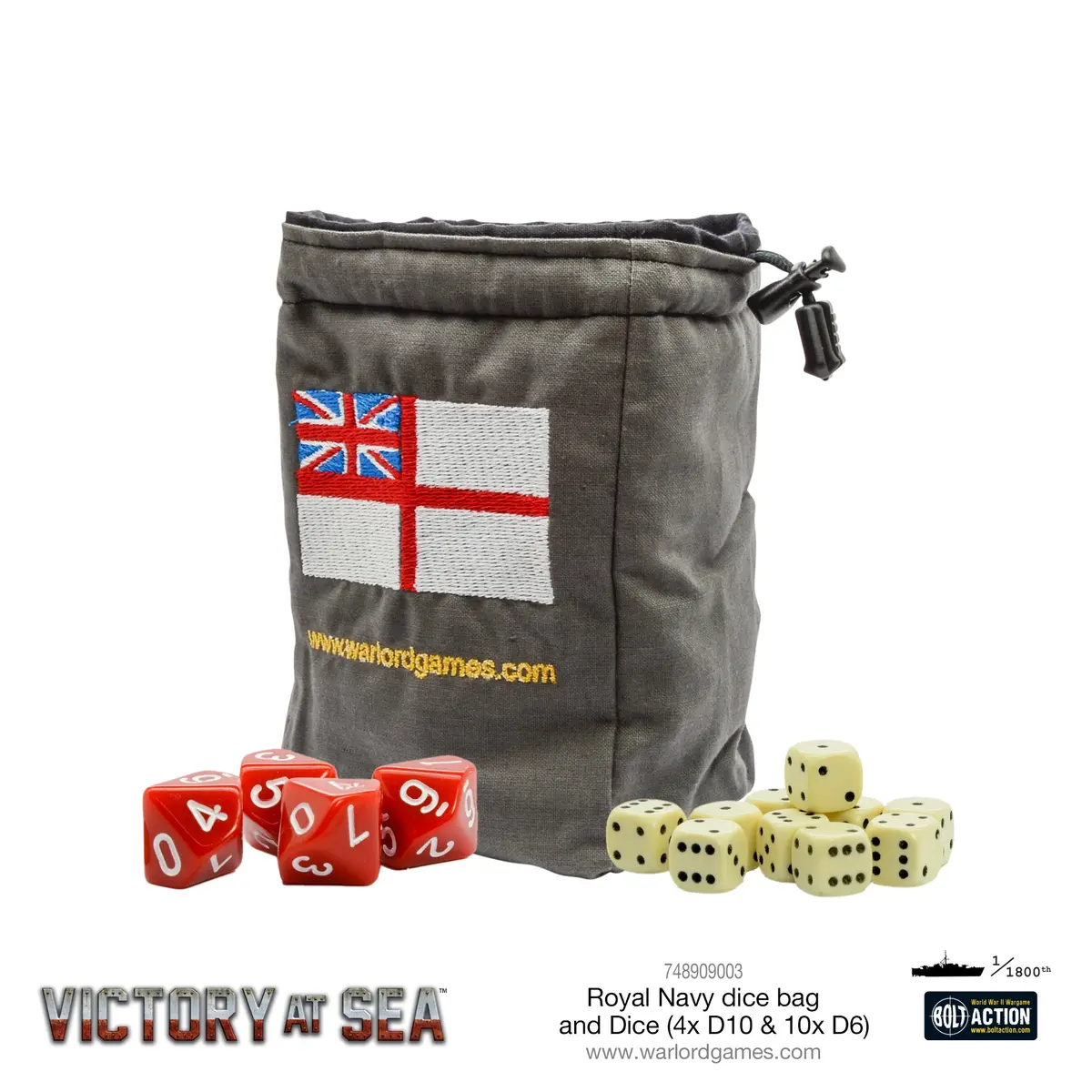 Victory At Sea - Royal Navy Dice And Dice Bag 1