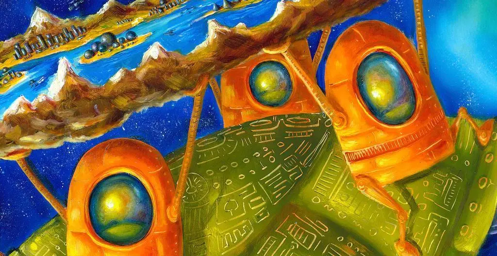 Robot Creation Myth Wooden Jigsaw Puzzle 2