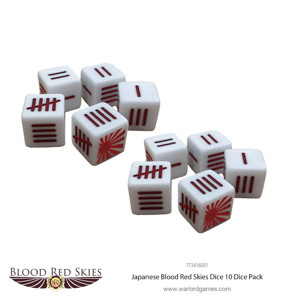 Japanese Blood Red Skies Dice 1
