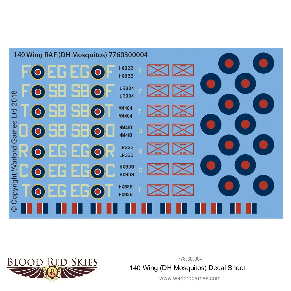 140 Wing (Dh Mosquitos) Decal Sheet 1
