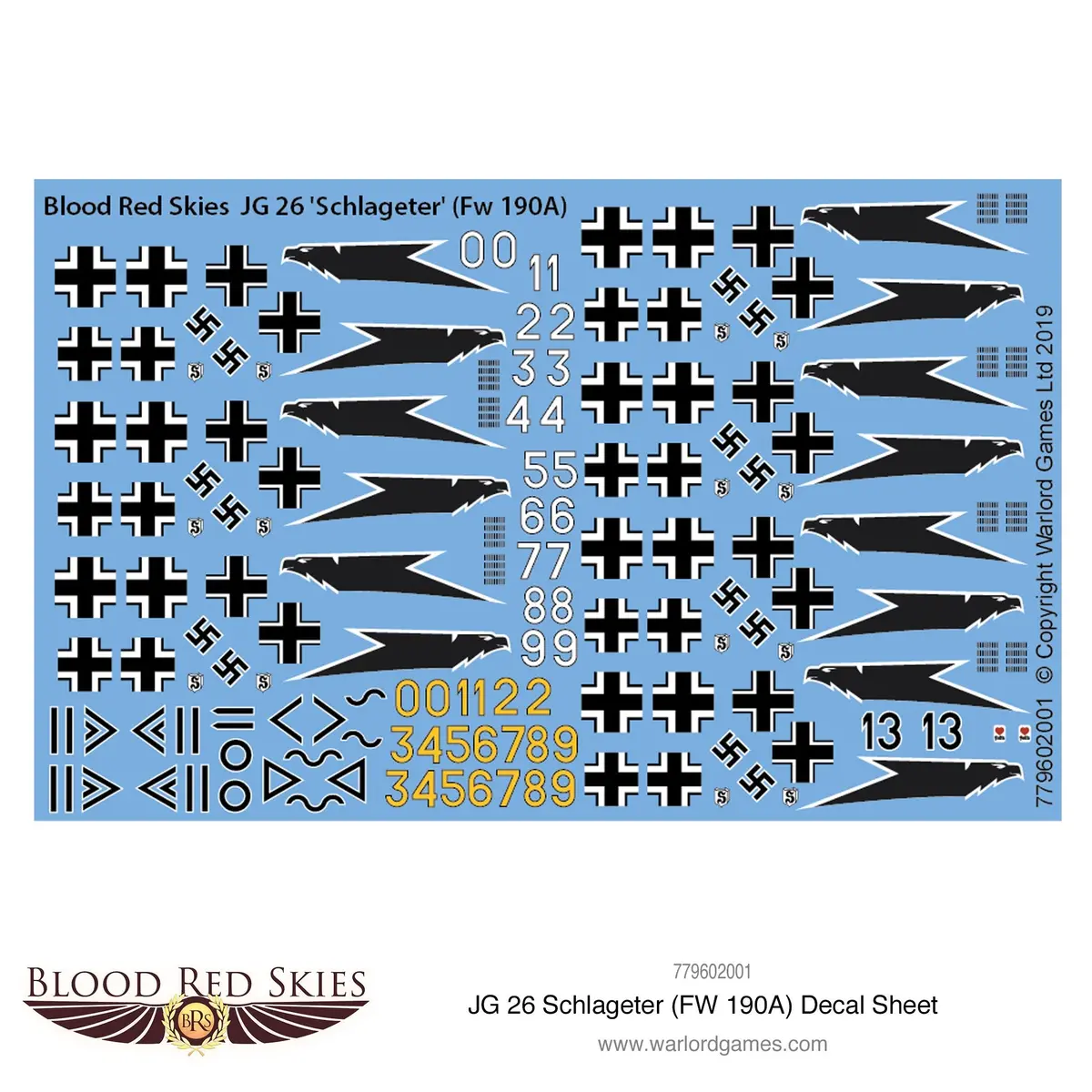 Jg 26 Schlageter (Fw 190A) Decal Sheet 1