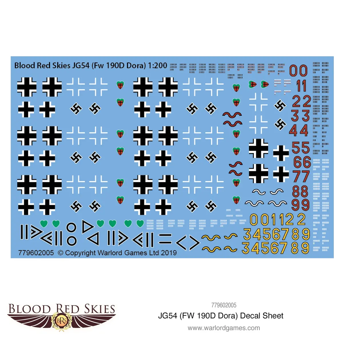 Jg54 (Fw 190D Dora) Decal Sheet 1