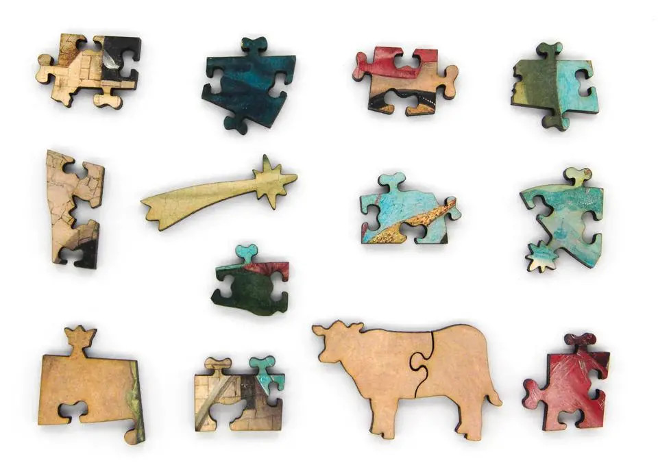 Adoration Of The Magi (Hieronymus Bosch) Wooden Jigsaw Puzzle 2