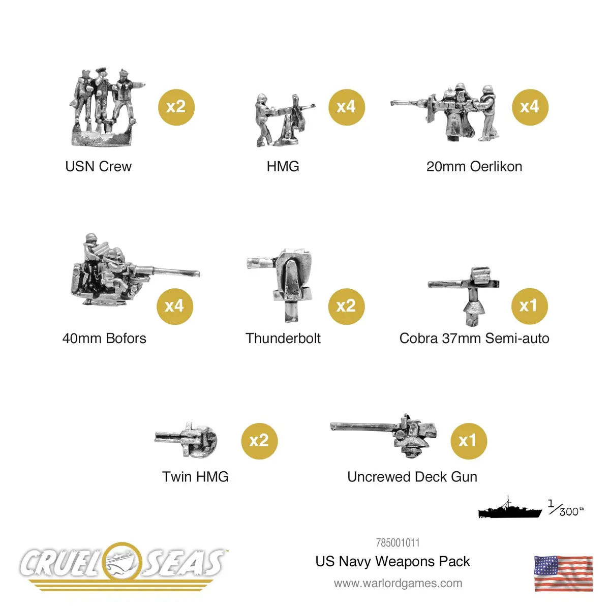 Cruel Seas Us Navy Weapons Pack 1