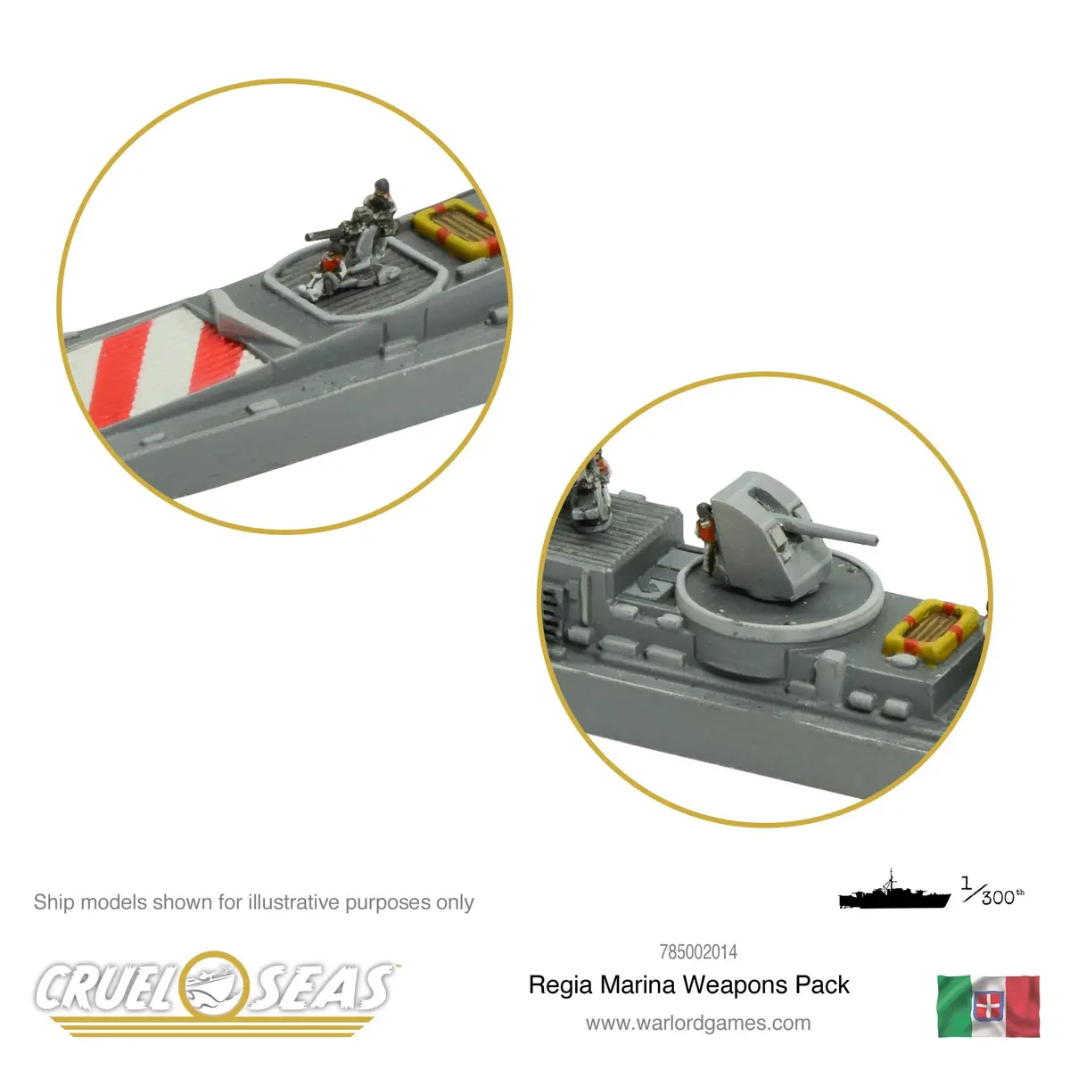 Cruel Seas Regia Marina Weapons Pack 2