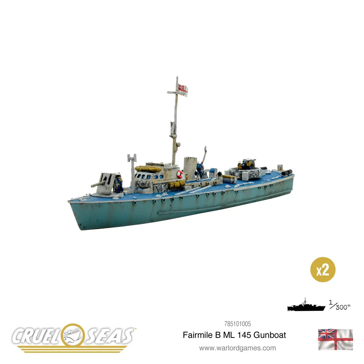 Cruel Seas: Fairmile B Ml 145 Gunboat 1